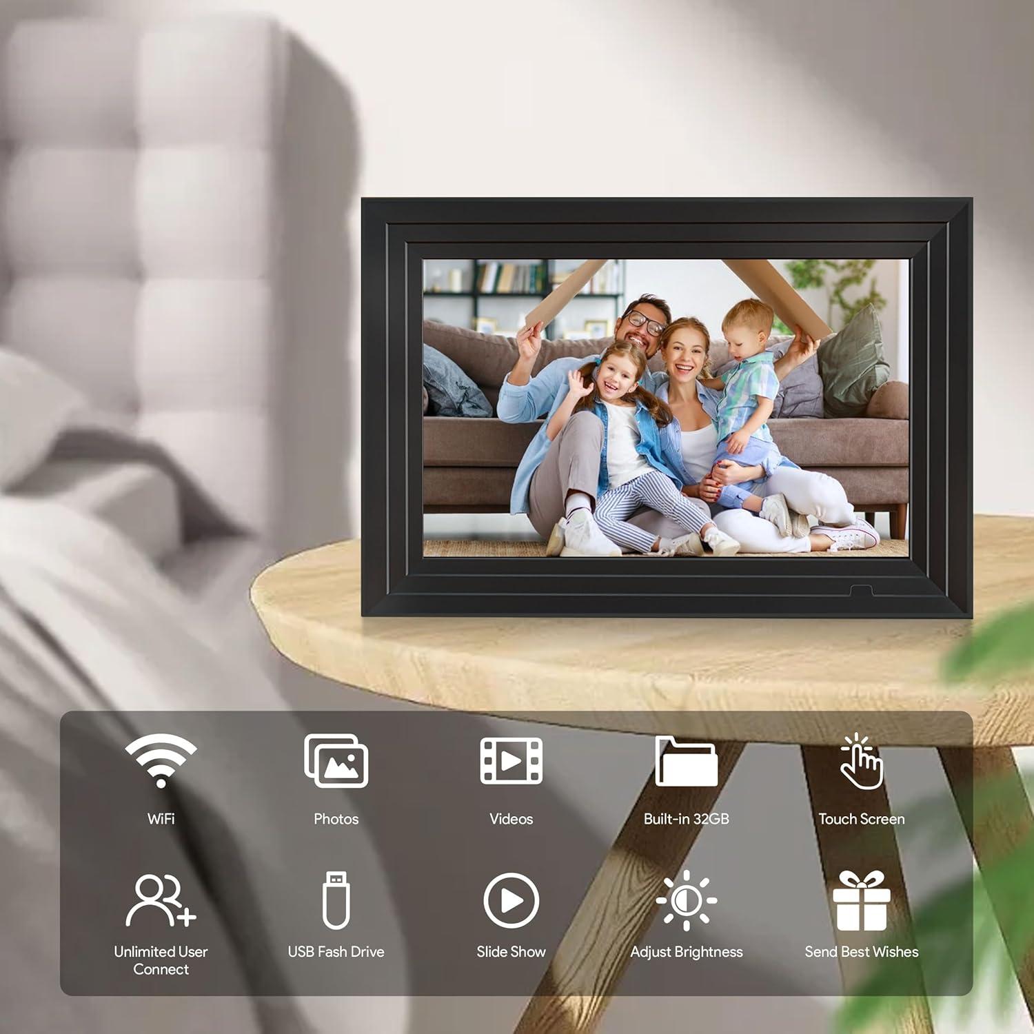 Marco de Fotos Digital Uhale 10.1" WiFi Pantalla Táctil HD