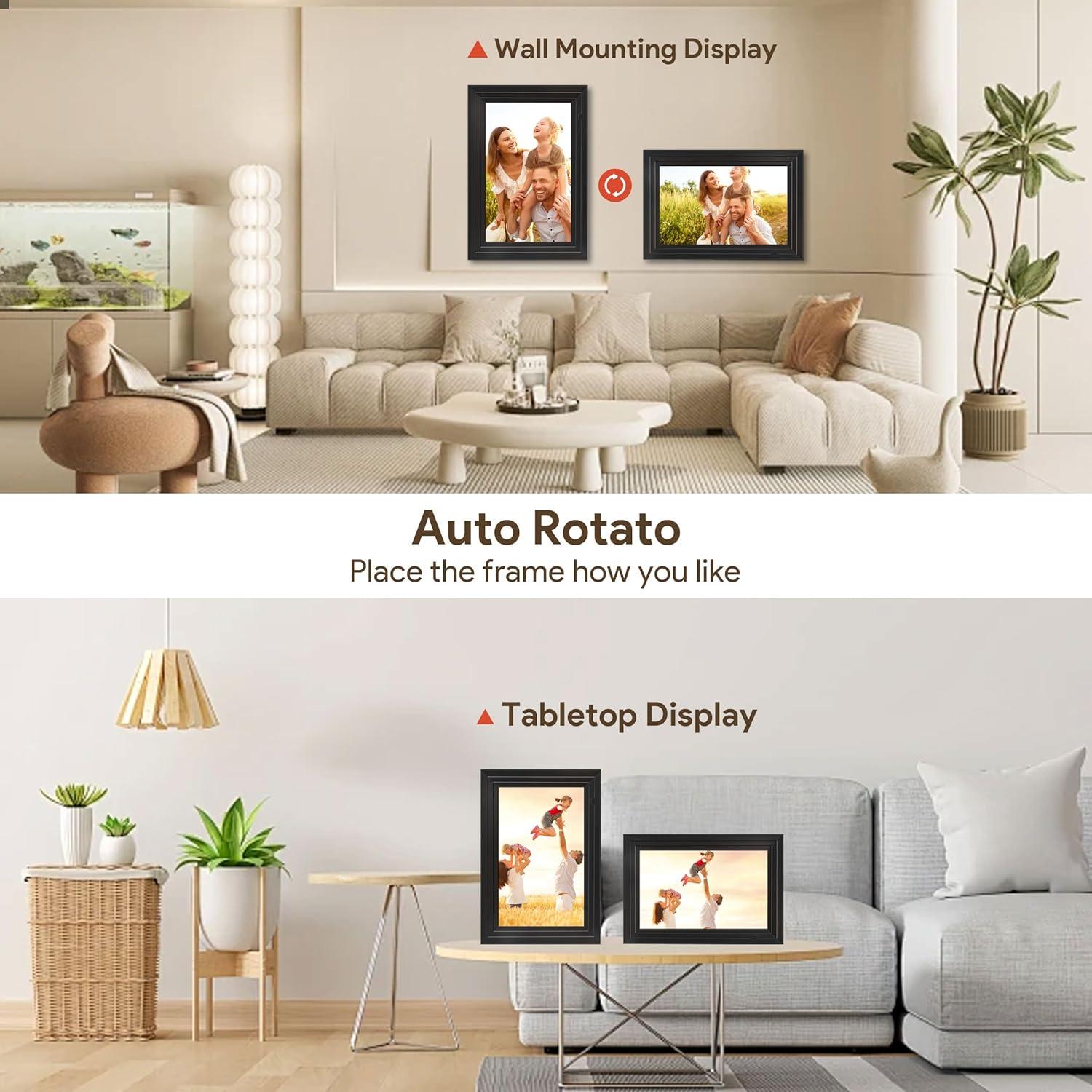 Marco de Fotos Digital Uhale 10.1" WiFi Pantalla Táctil HD