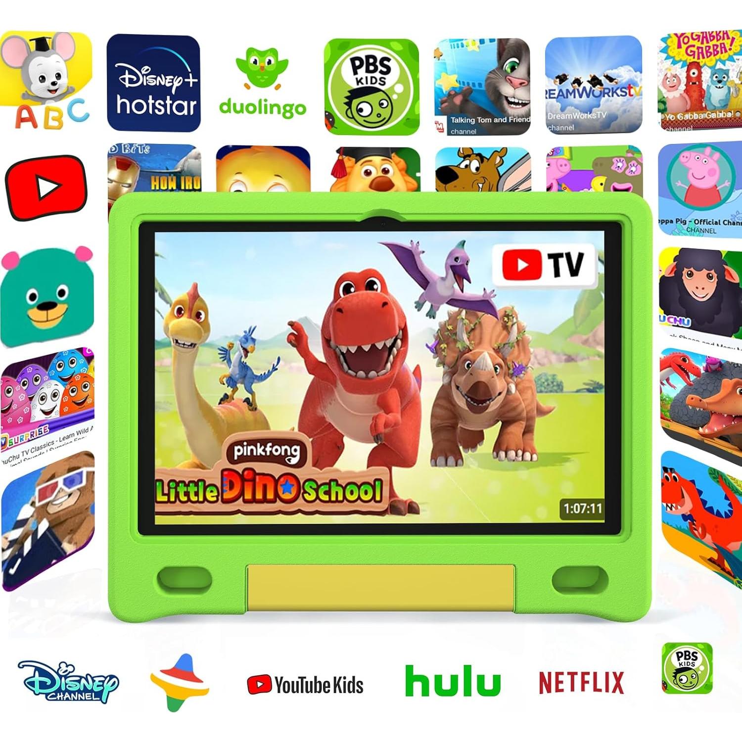 Tablet para Niños YACXBTK 10.1" Android 14 8GB 64GB Verde