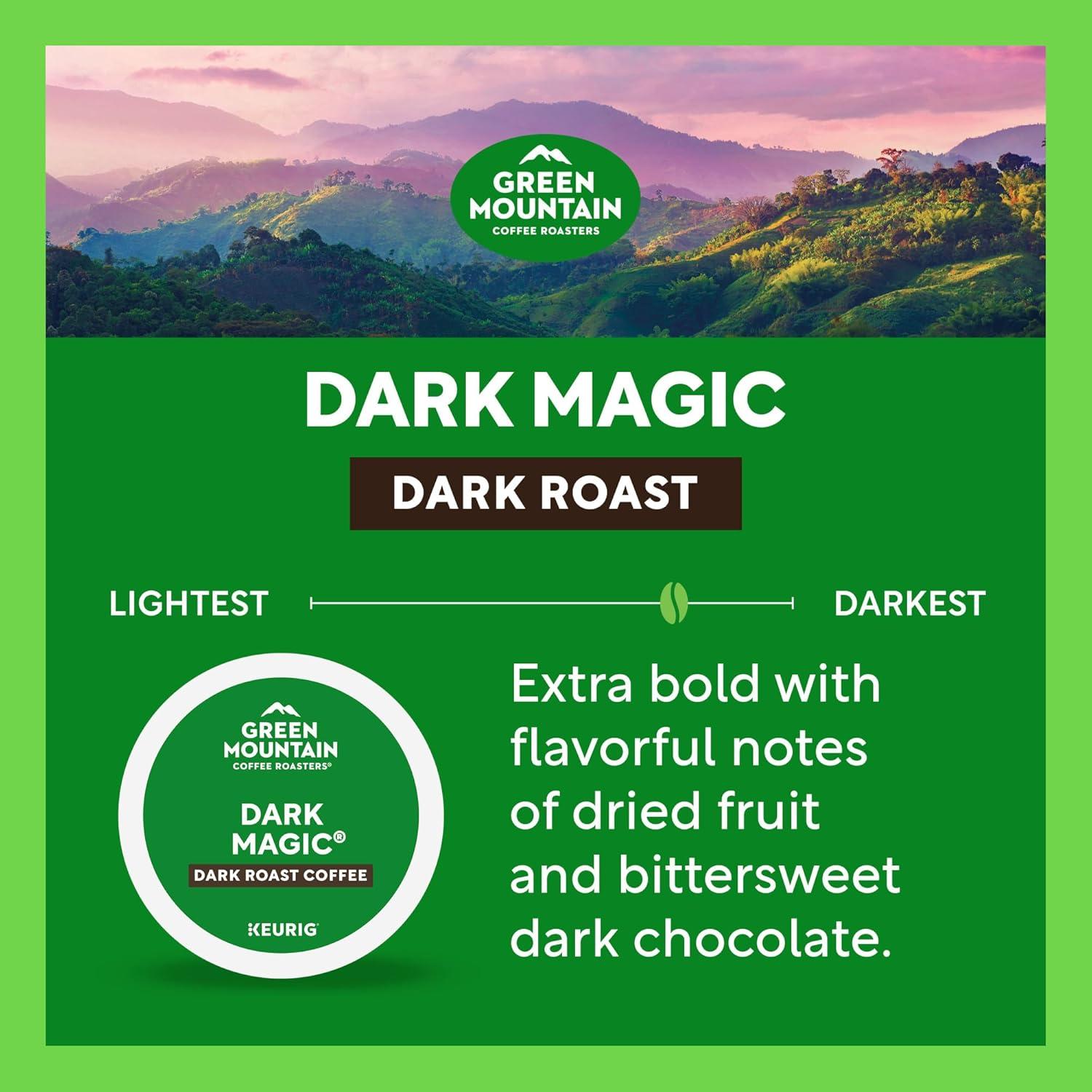 Cápsulas K-Cup Green Mountain Dark Magic 32 unidades café oscuro