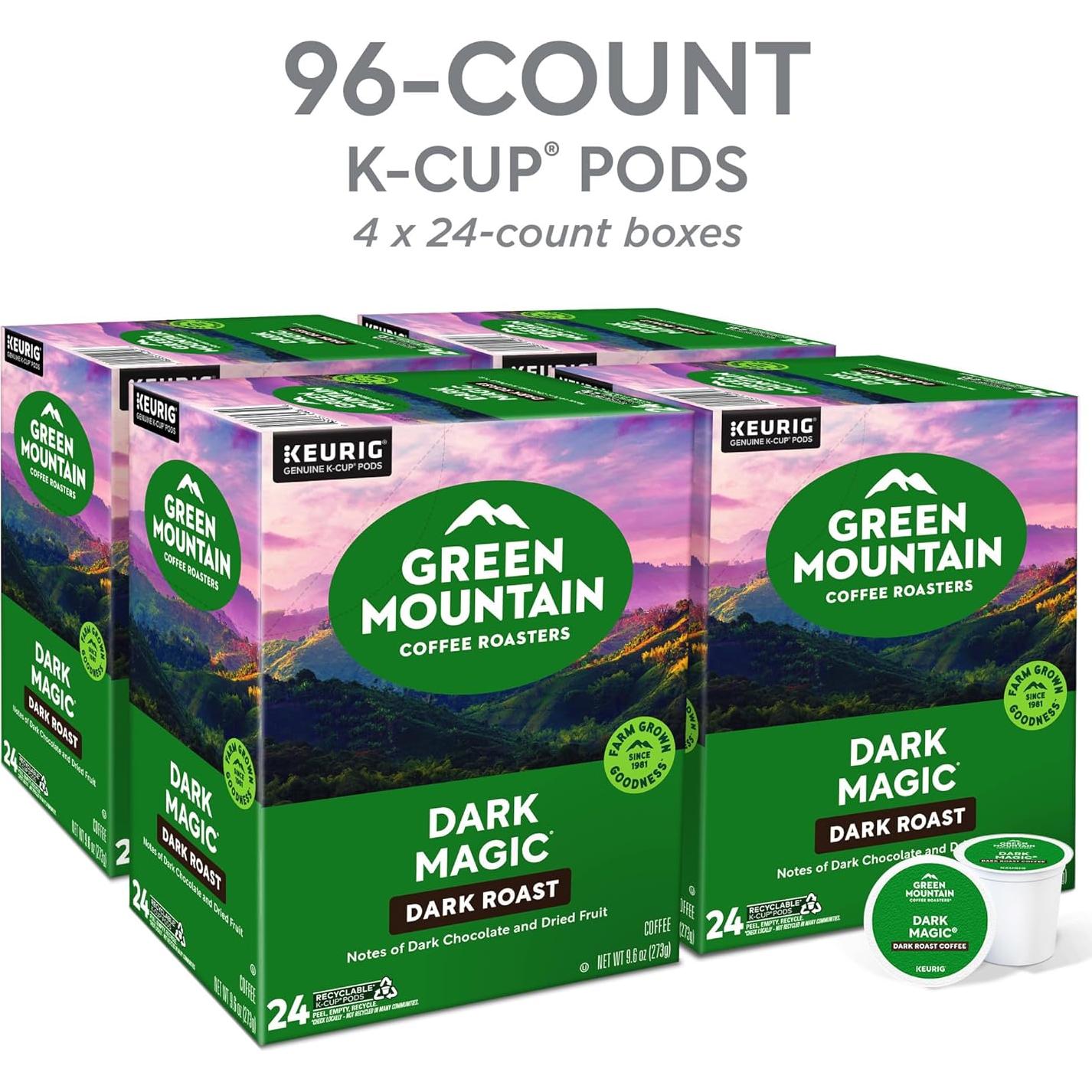 Cafés K-Cup Magia Oscura Verde Montaña 96 Unidades Tueste Oscuro