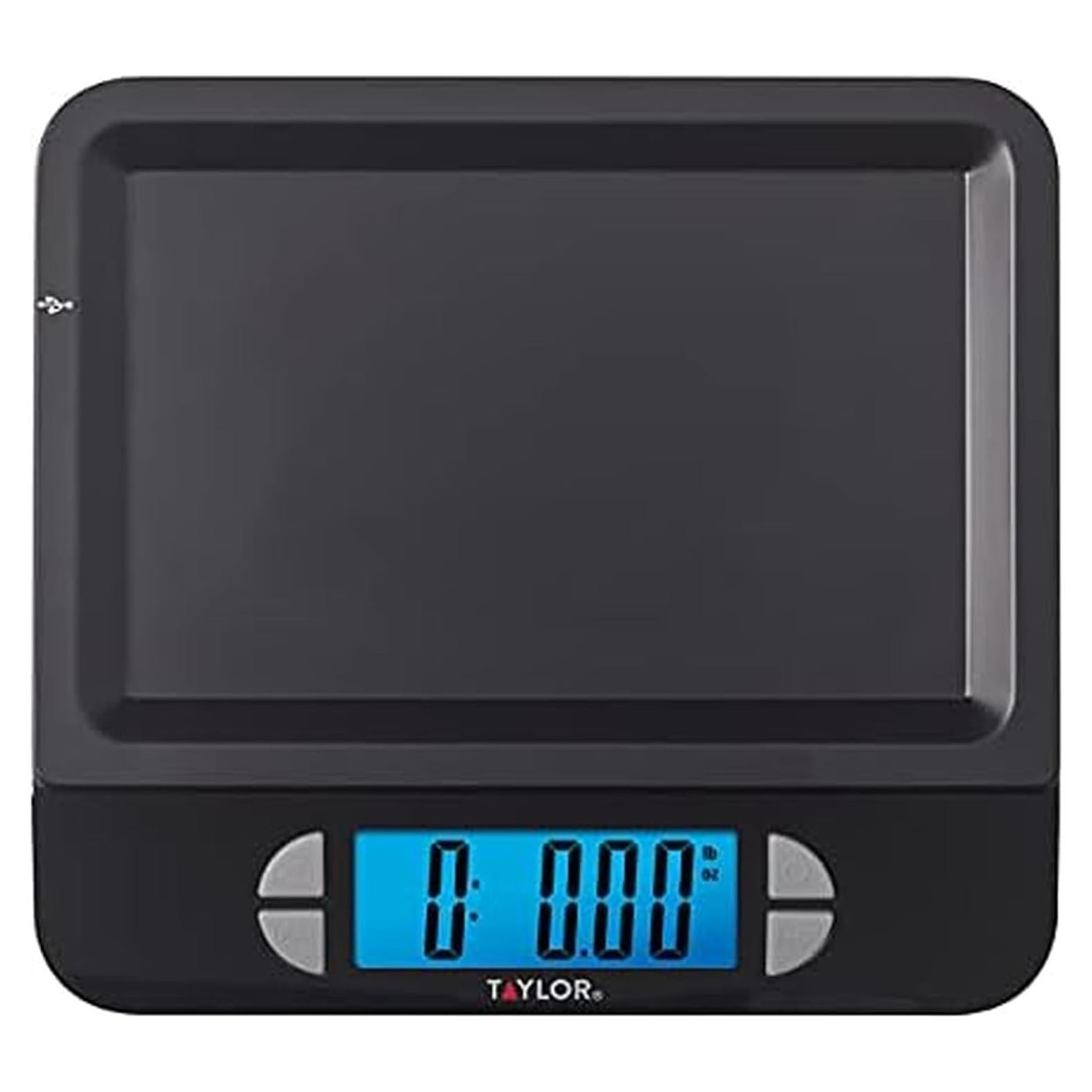 Báscula Digital de Cocina Taylor 11 lb Recargable USB Acero