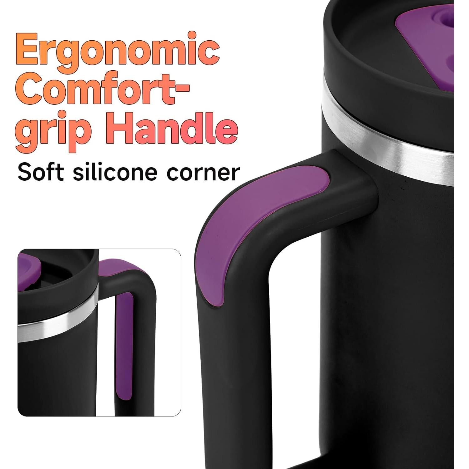 Taza de viaje 40oz GAZLEMHO acero inoxidable a prueba de derrames