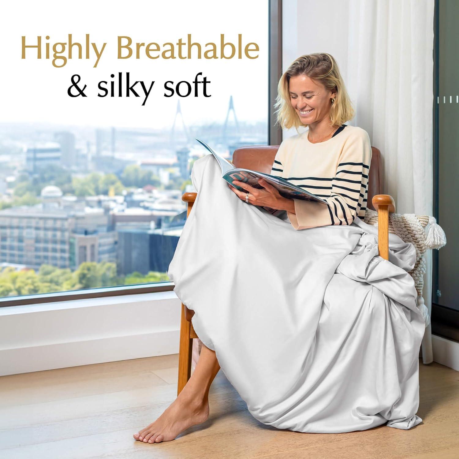 Funda de Manta con Peso Aricove 121.9x182.9 cm Blanco