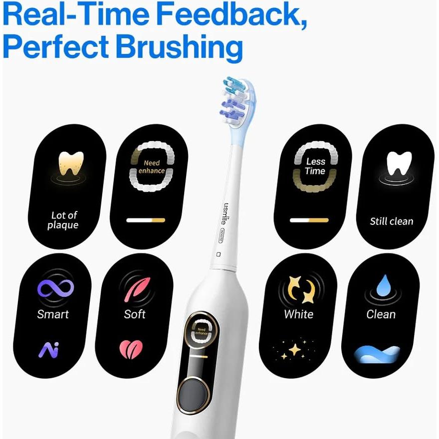 Cepillo de Dientes Eléctrico Usmile Y10 PRO con Pantalla Inteligente