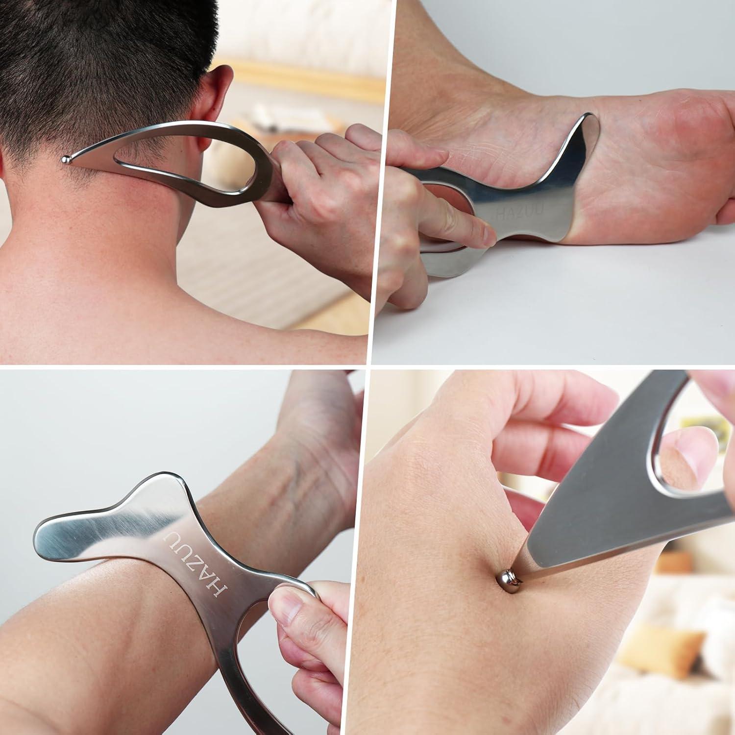 Herramienta de Masaje de Acero Inoxidable HAZUU JSGS - Forma de Pájaro