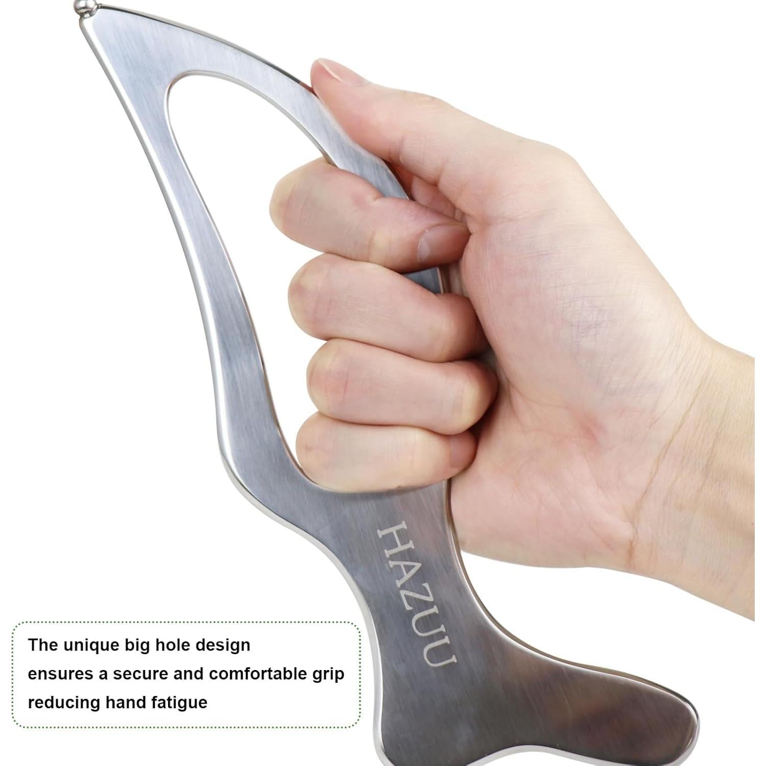 Herramienta de Masaje de Acero Inoxidable HAZUU JSGS - Forma de Pájaro