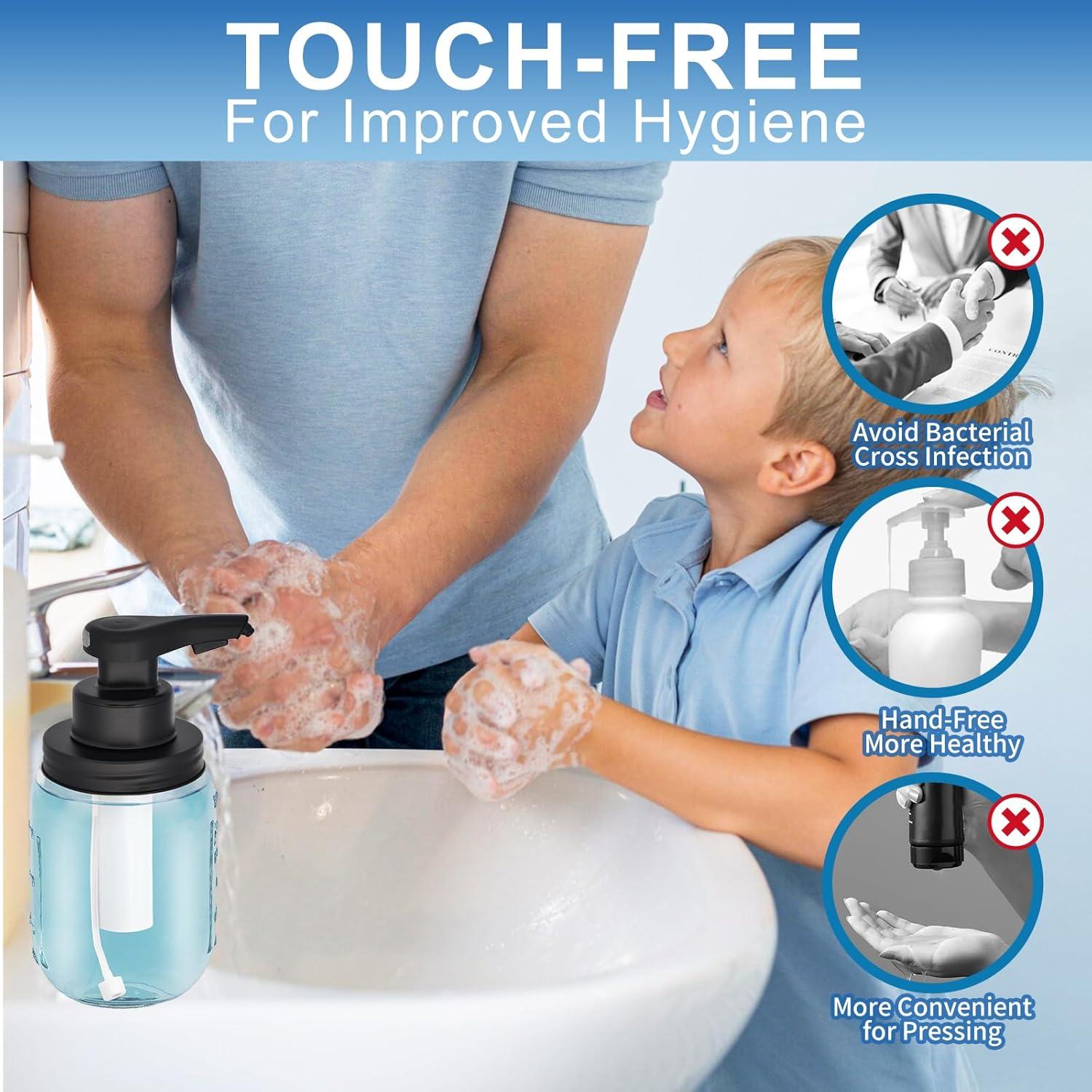 Dispensador de Jabón Espumoso Automático Gistome 354ml Vidrio