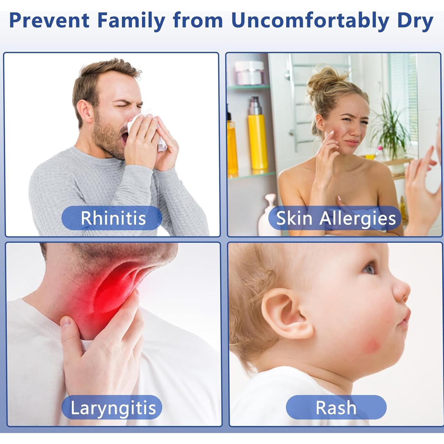 Humidificador Mini SZO USB Silencioso 370g 4 Modos Negro