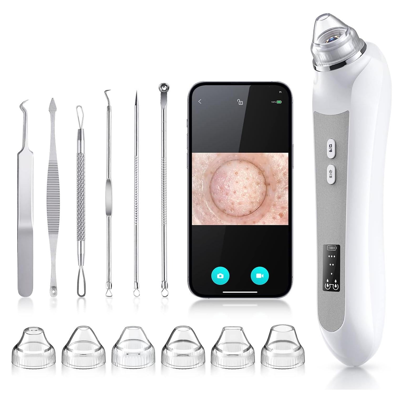 Removedor de Puntos Negros TTozka H200 con Cámara HD y 6 Cabezas