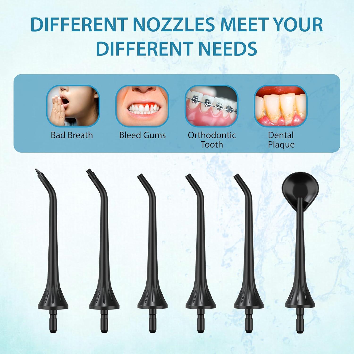 Irrigador Dental BosiBozi Recargable 300ML IPX7 4 Modos