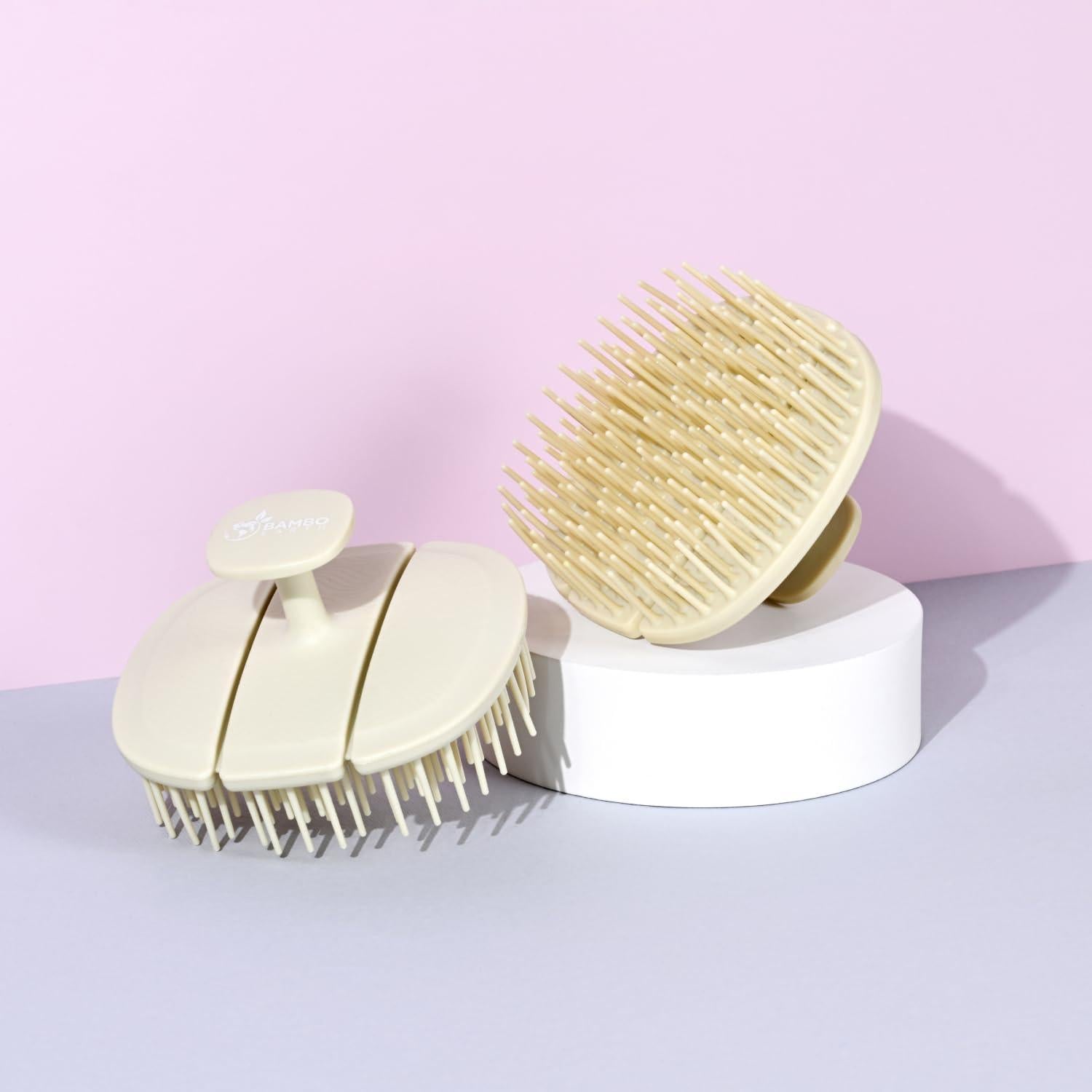 Cepillo Exfoliante para Cuero Cabelludo BAMBOEARTH Verde Grande