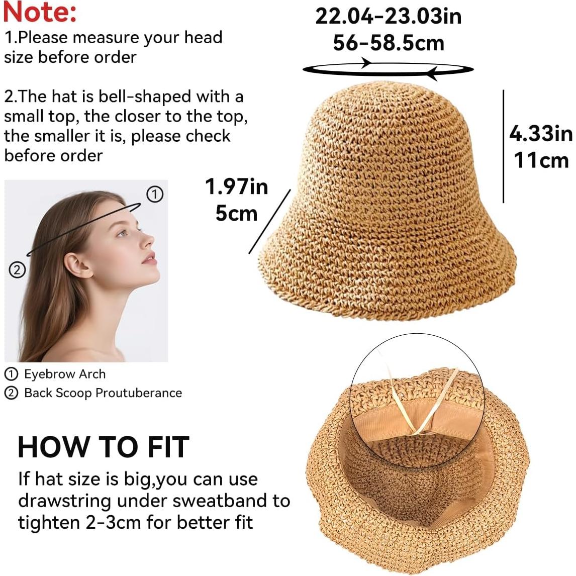 Sombrero de Sol Plegable para Mujeres - Protección UV - Beige