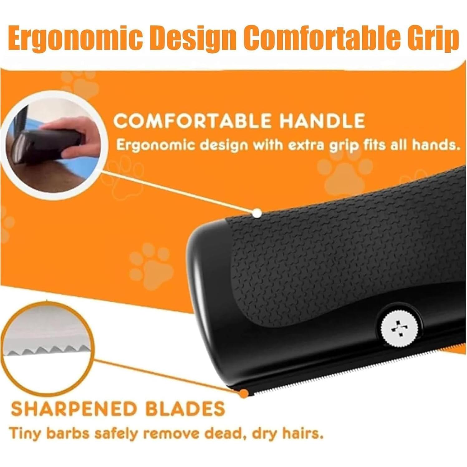 Cepillo Deshedding KOPOAO para Perros y Gatos 14.58cm