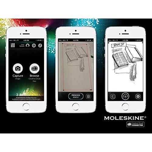 Moleskine Smart Notebook Adobe, Tapa Dura, Grande, Negro