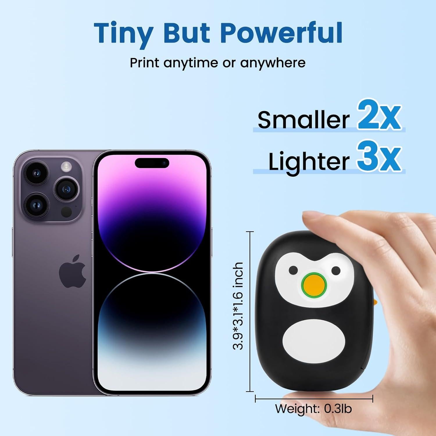 Impresora de Etiquetas Bluetooth OBZ A11 Mini Portátil Negra