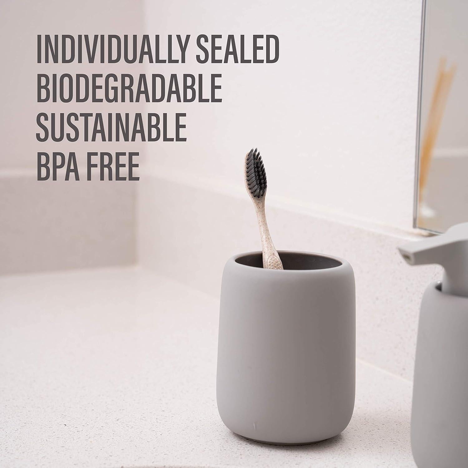 Cepillos de Dientes Biodegradables Bleeker y Rowe - 10 Unidades