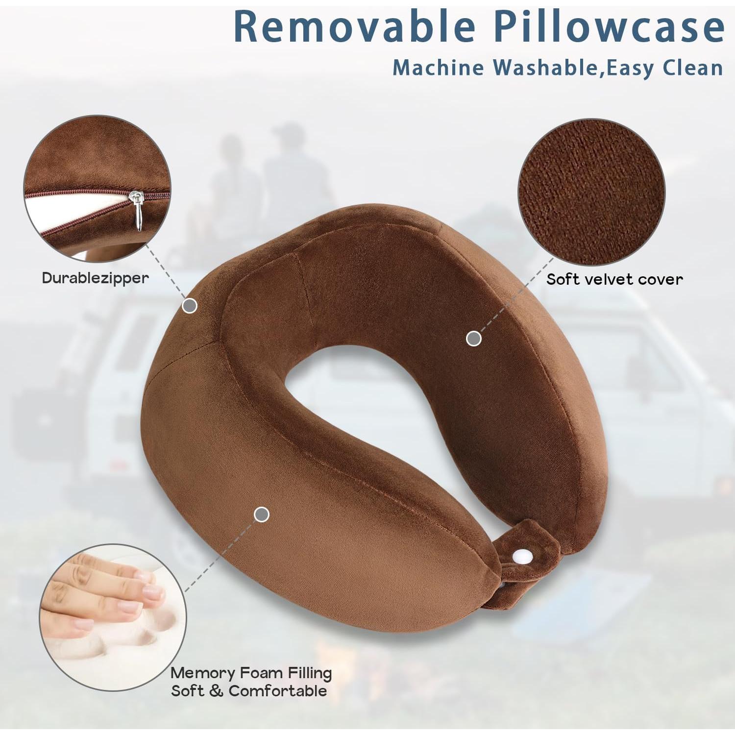 Almohada de Cuello Ajustable FEUFOAM Espuma de Memoria 29x25cm