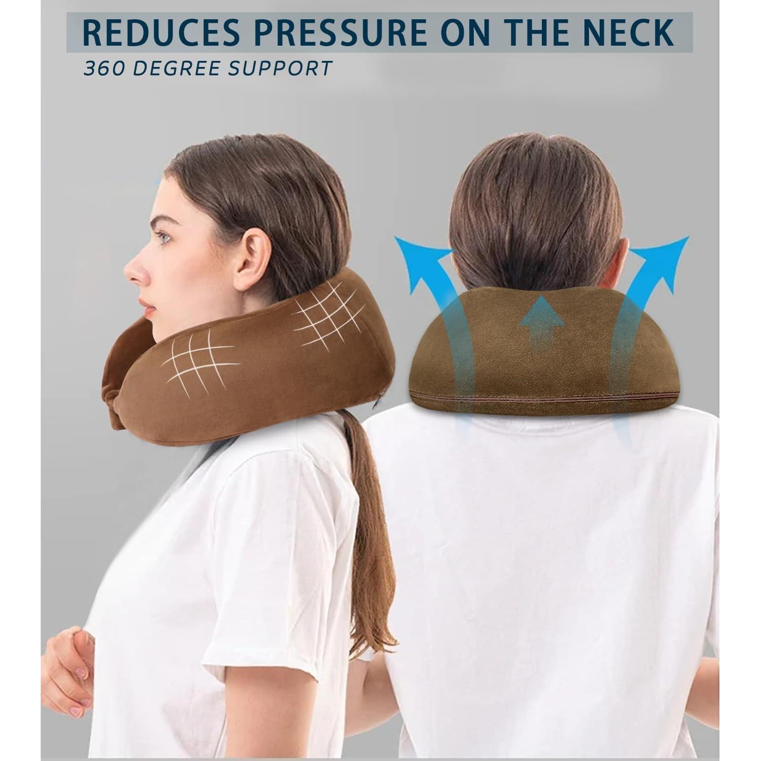 Almohada de Cuello Ajustable FEUFOAM Espuma de Memoria 29x25cm