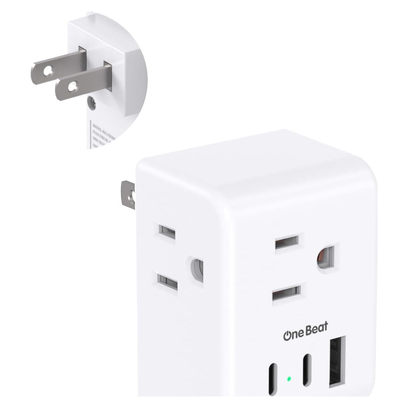 Adaptador de Enchufe Tipo A One Beat a Japón 3 Puertos USB