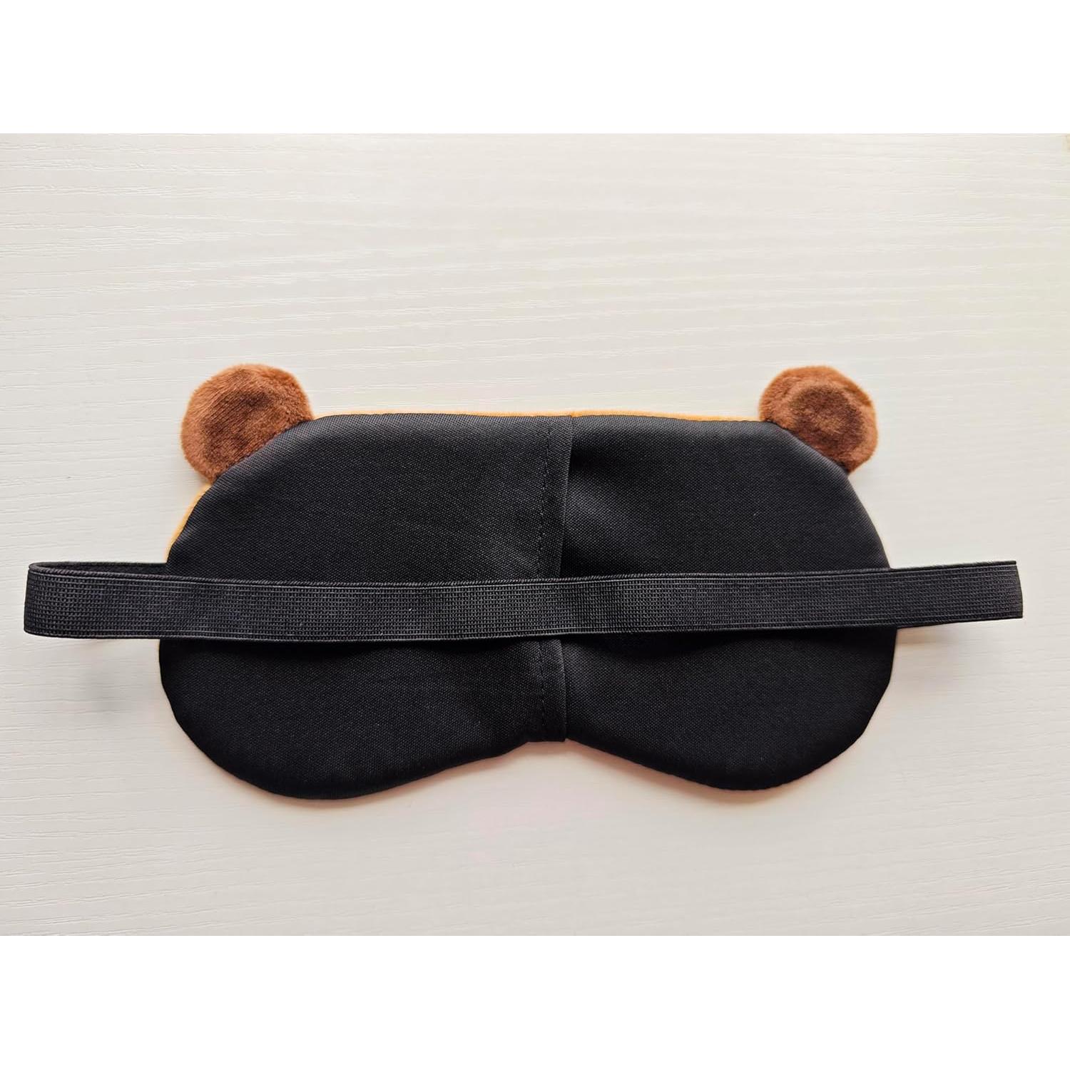 Máscara de Sueño HXINFU Capybara Ajustable Suave 20x10cm