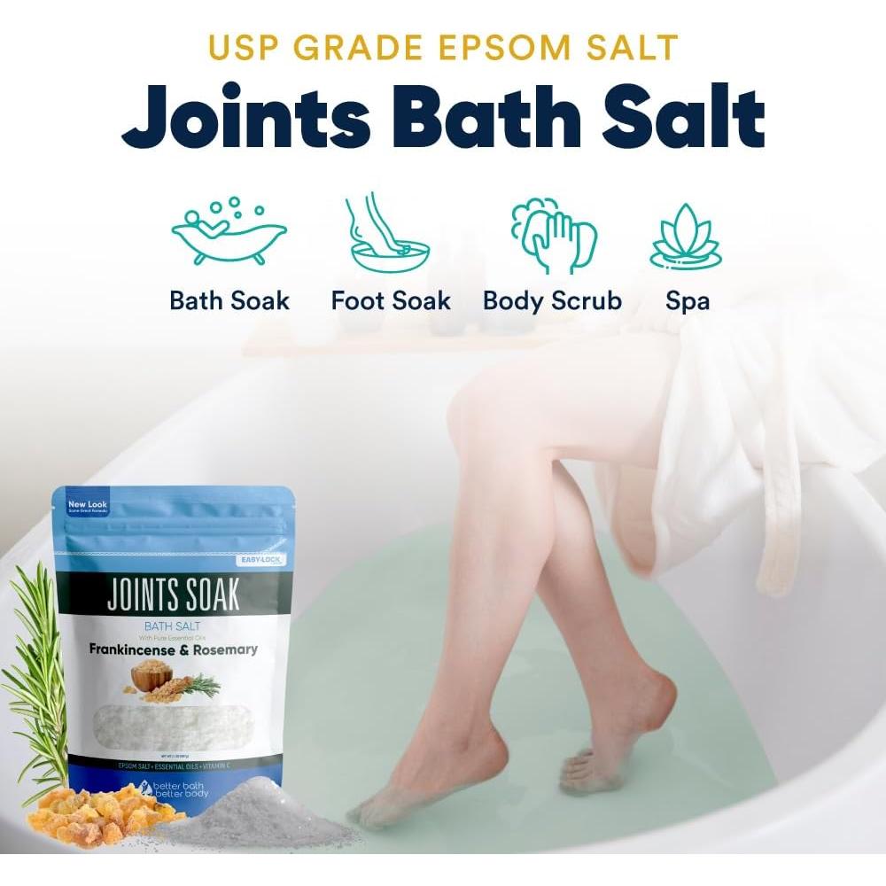 Sal de Baño Joints Soak 32 Oz Better Bath con Aceites Esenciales