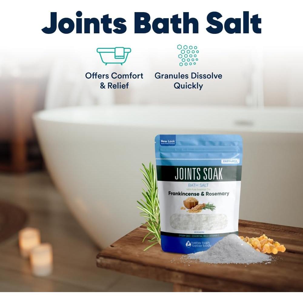Sal de Baño Joints Soak 32 Oz Better Bath con Aceites Esenciales