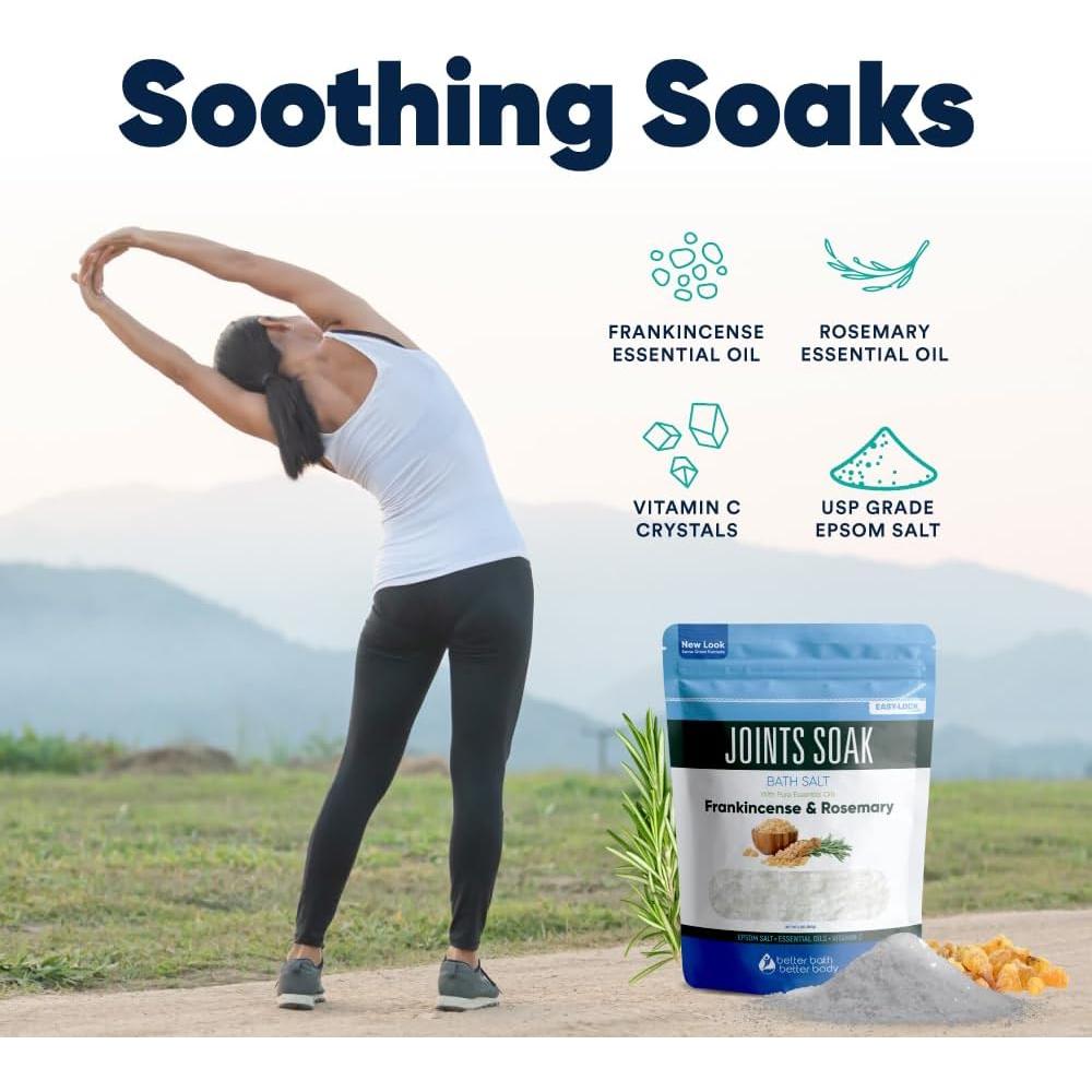 Sal de Baño Joints Soak 32 Oz Better Bath con Aceites Esenciales