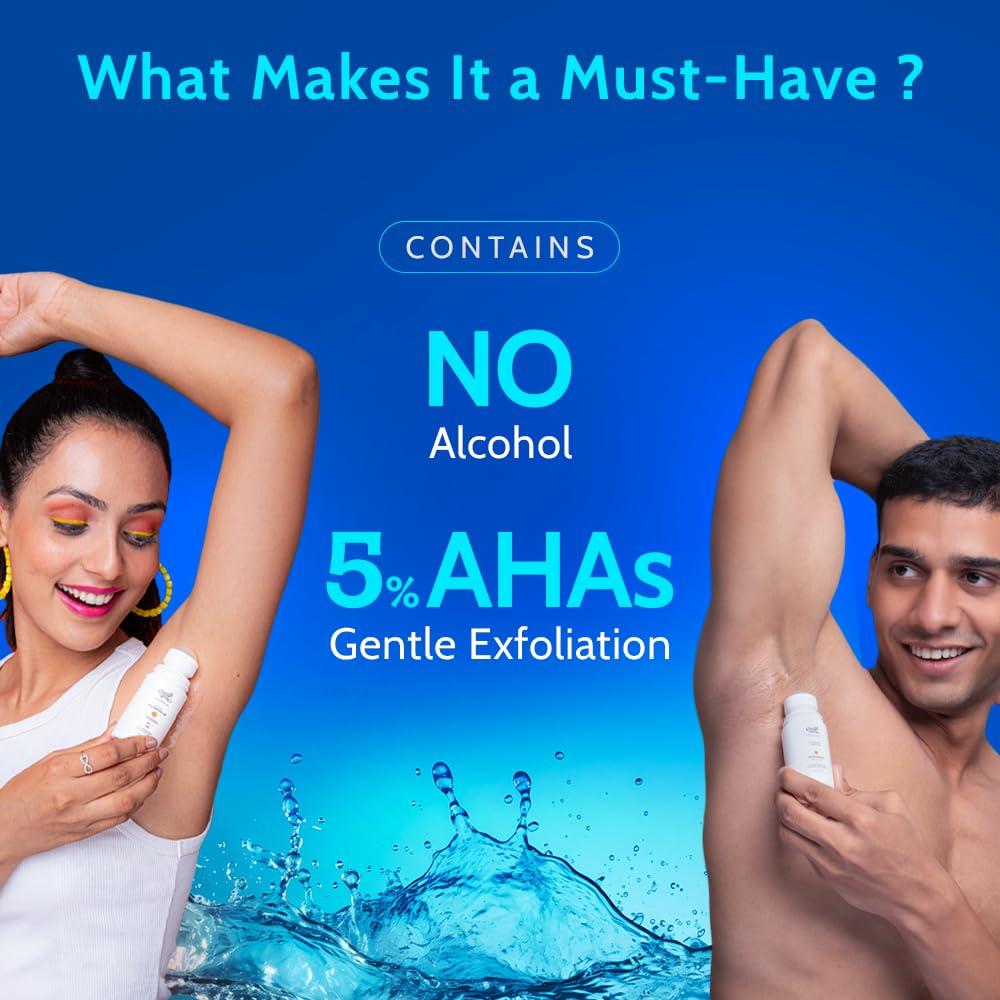 Roll-On Axilas Onesto 40g | AHA 5% | Exfoliante y Blanqueador