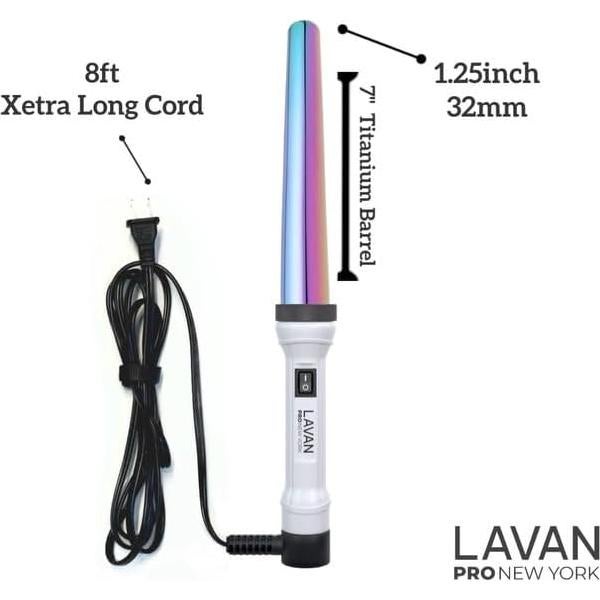 Varita de Rizar Cerámica Titanio 1.9-3.2 cm con Guante