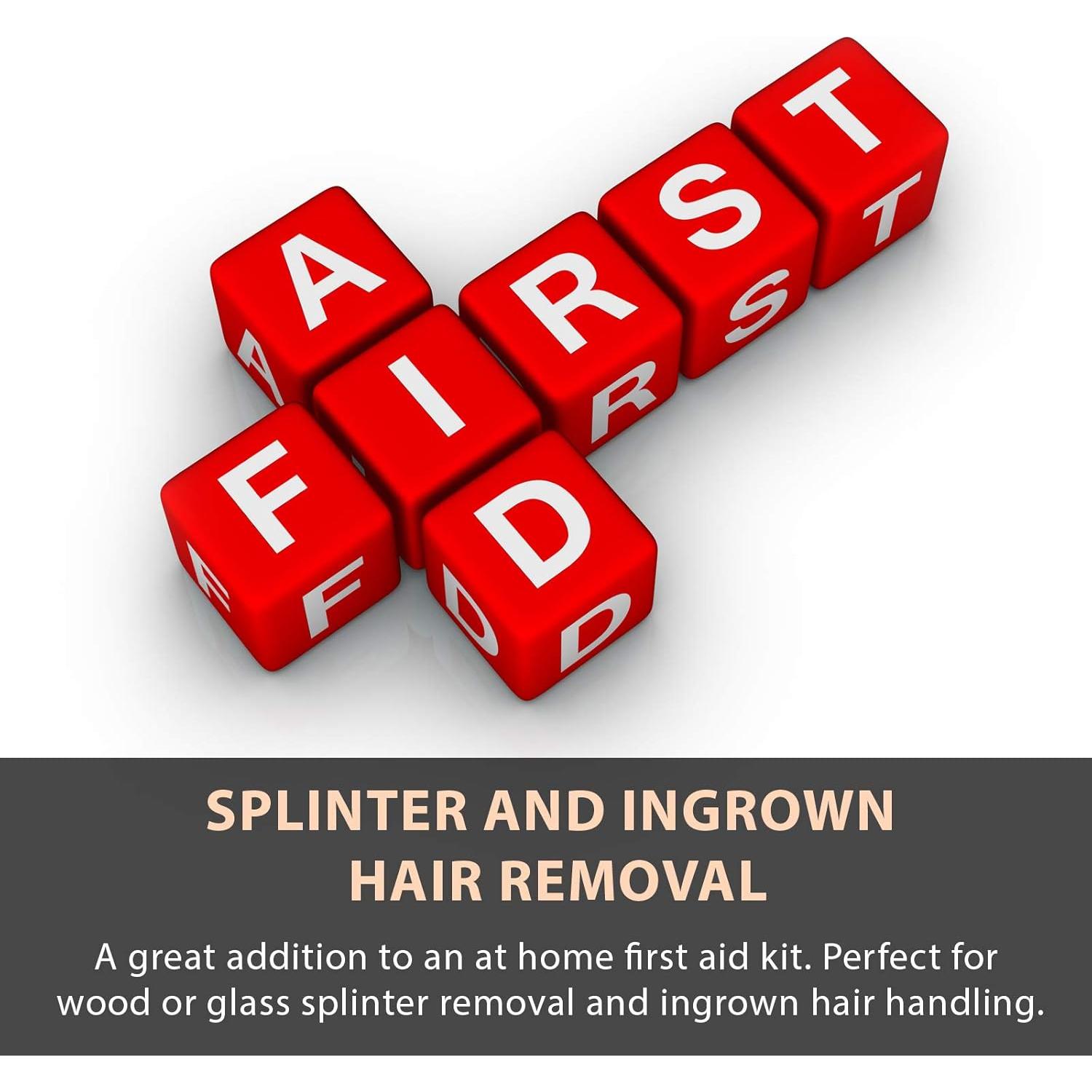 Pinzas de Acero Inoxidable Tweezees para Vello Encarnado y Astillas