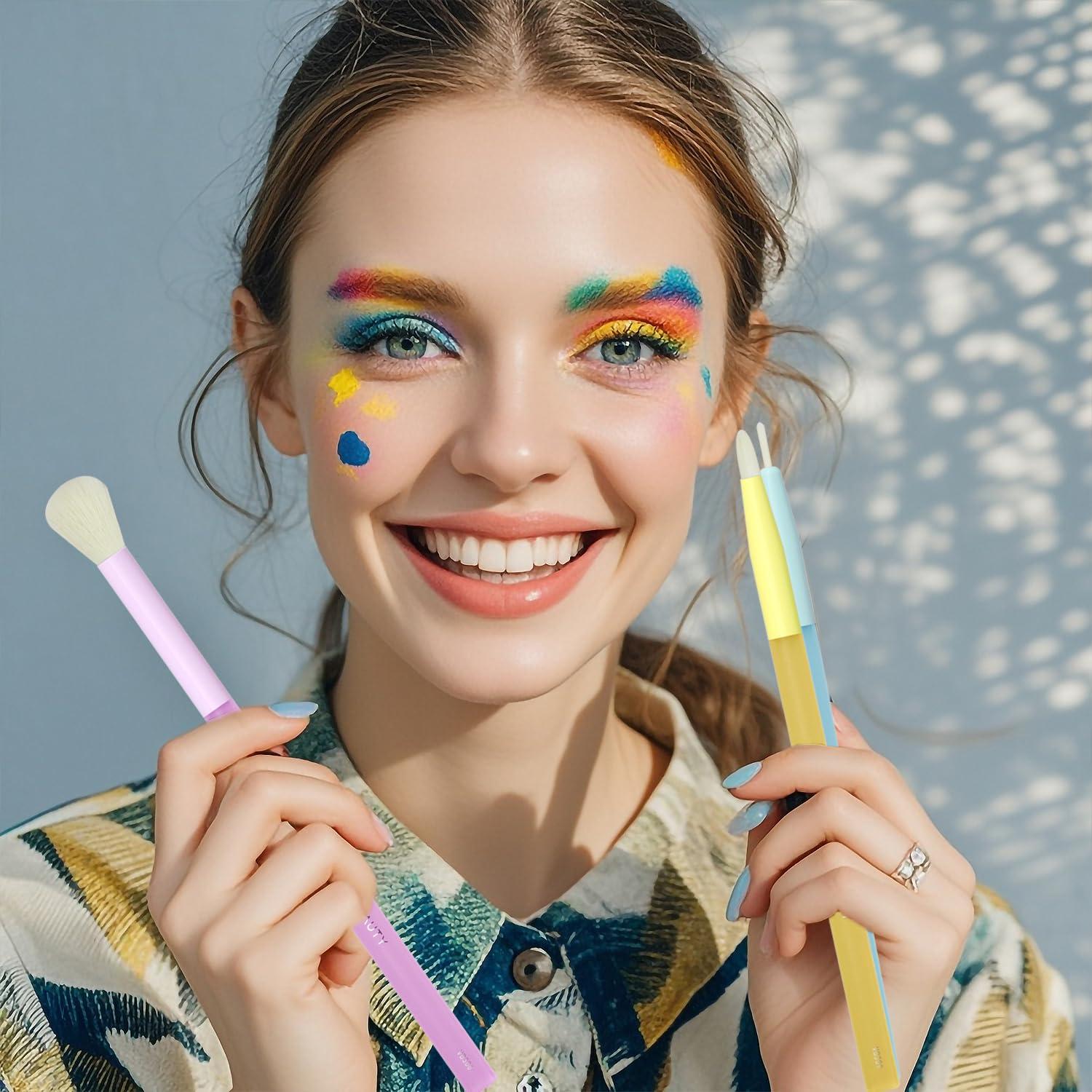 Juego de 5 Pinceles de Maquillaje para Ojos Vivid Beauty