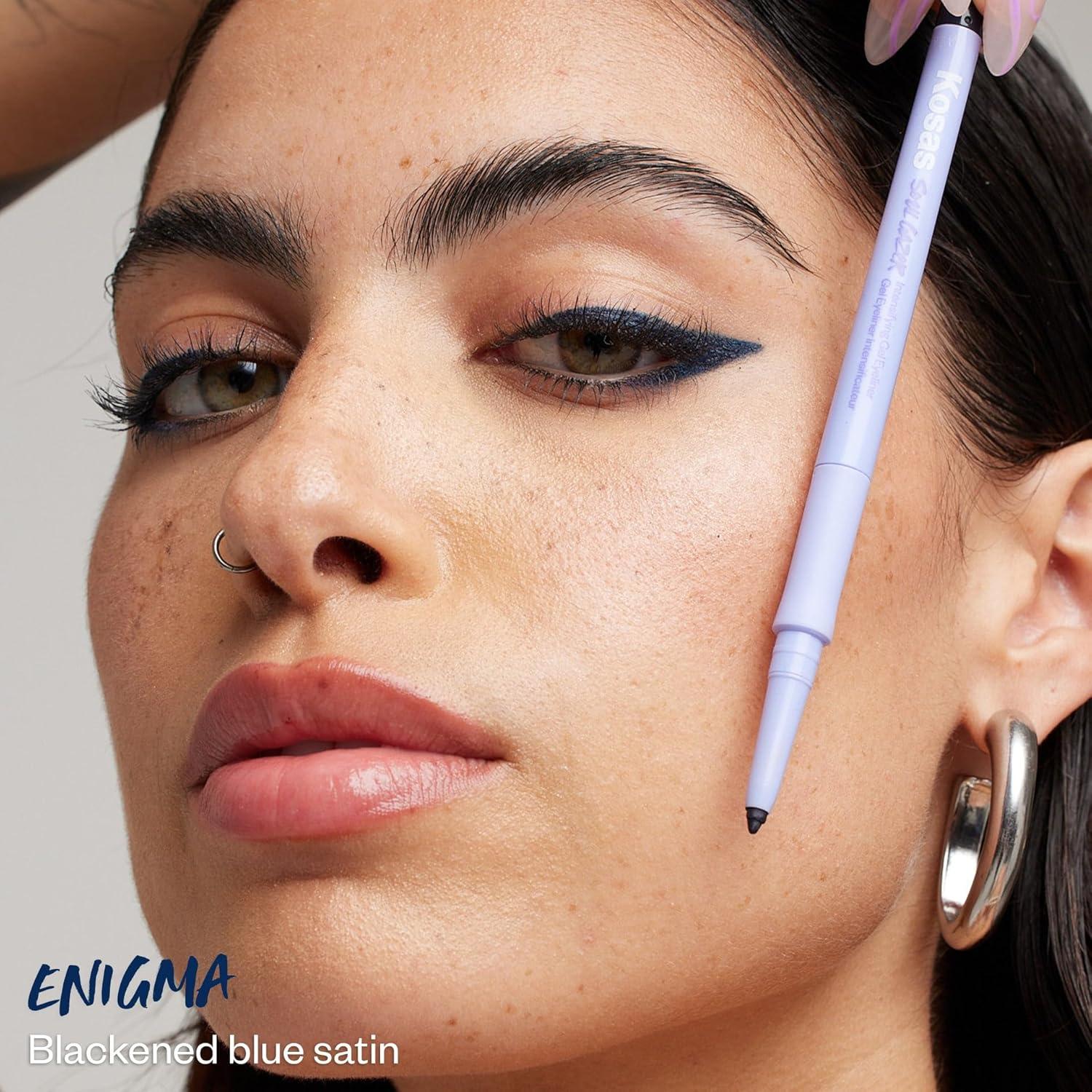 Eyeliner en Gel Kosas Soulgazer - Impermeable, Hipoalergénico, Azul