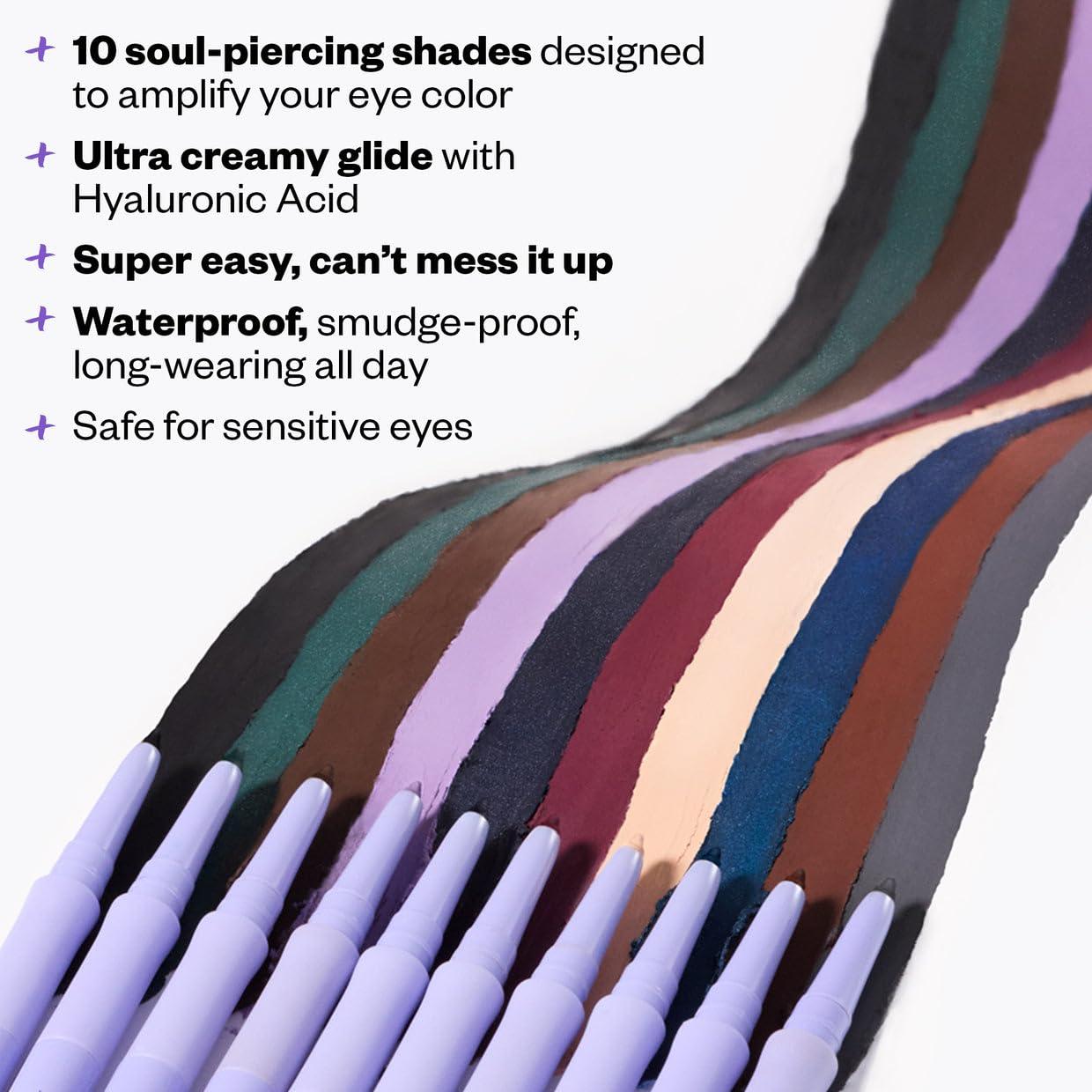 Eyeliner en Gel Kosas Soulgazer - Impermeable, Hipoalergénico, Azul