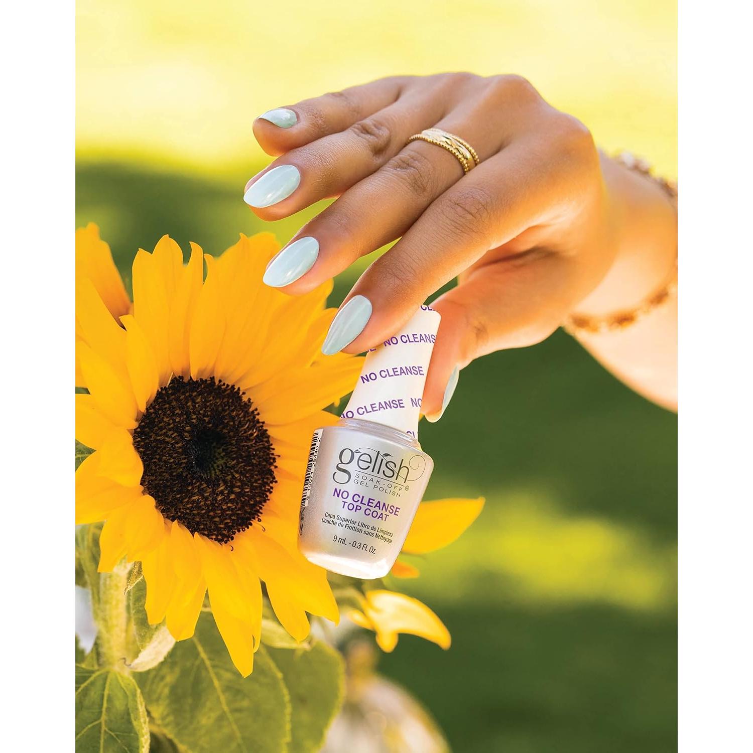 Gelish Mini No-Cleanse Top Coat 68g - Brillo Duradero y Fácil Aplicación