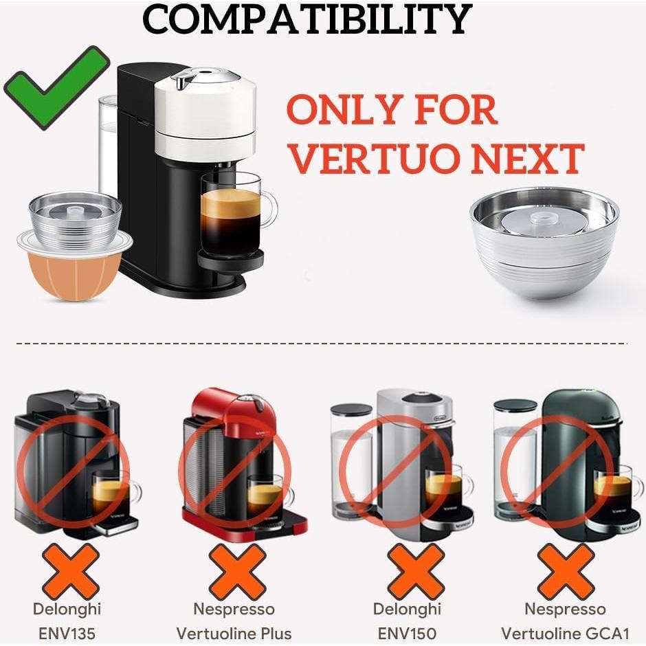 Cápsula de café reutilizable BENFUCHEN para Vertuo Next 230ml