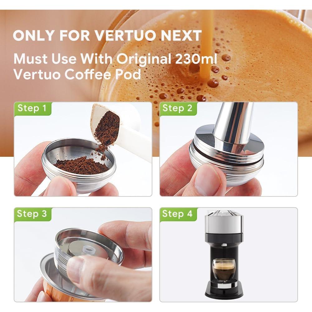 Cápsula de café reutilizable BENFUCHEN para Vertuo Next 230ml