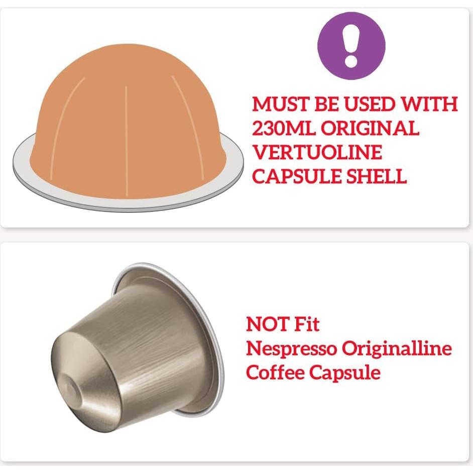 Cápsula de café reutilizable BENFUCHEN para Vertuo Next 230ml