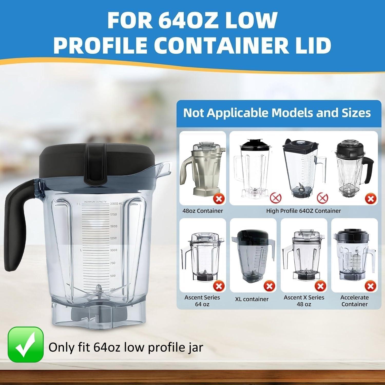 Tapa de Reemplazo para Vitamix 64 oz Perfil Bajo - Alinwirsy