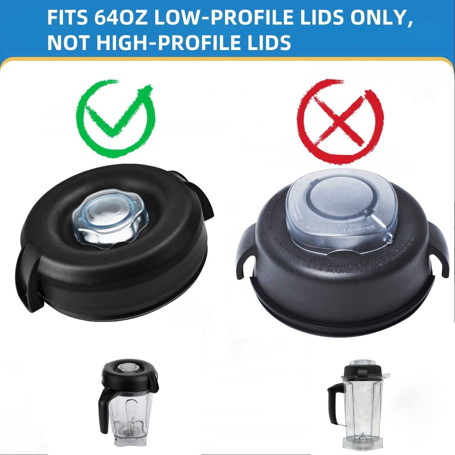 Tapa de Reemplazo para Vitamix 64 oz Perfil Bajo - Alinwirsy