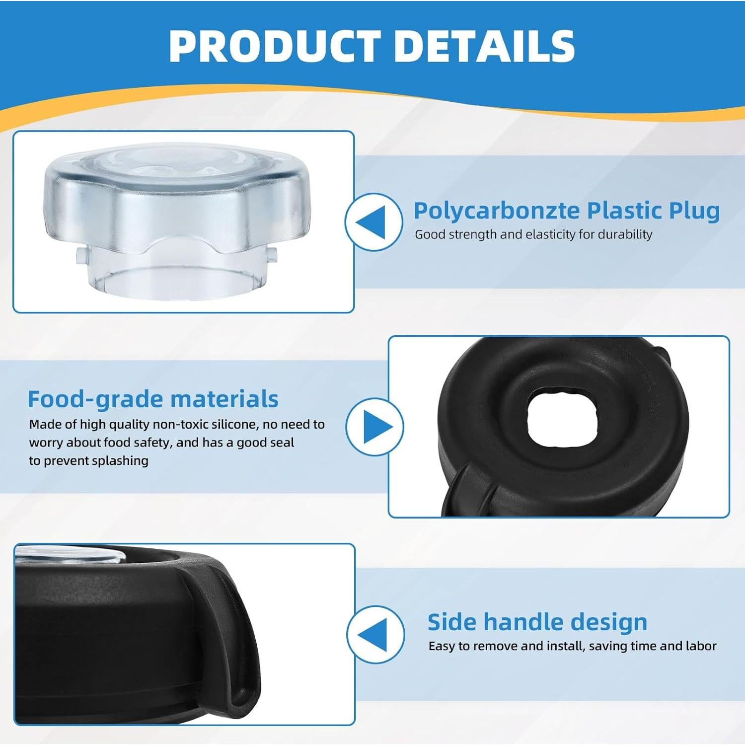 Tapa de Reemplazo para Vitamix 64 oz Perfil Bajo - Alinwirsy