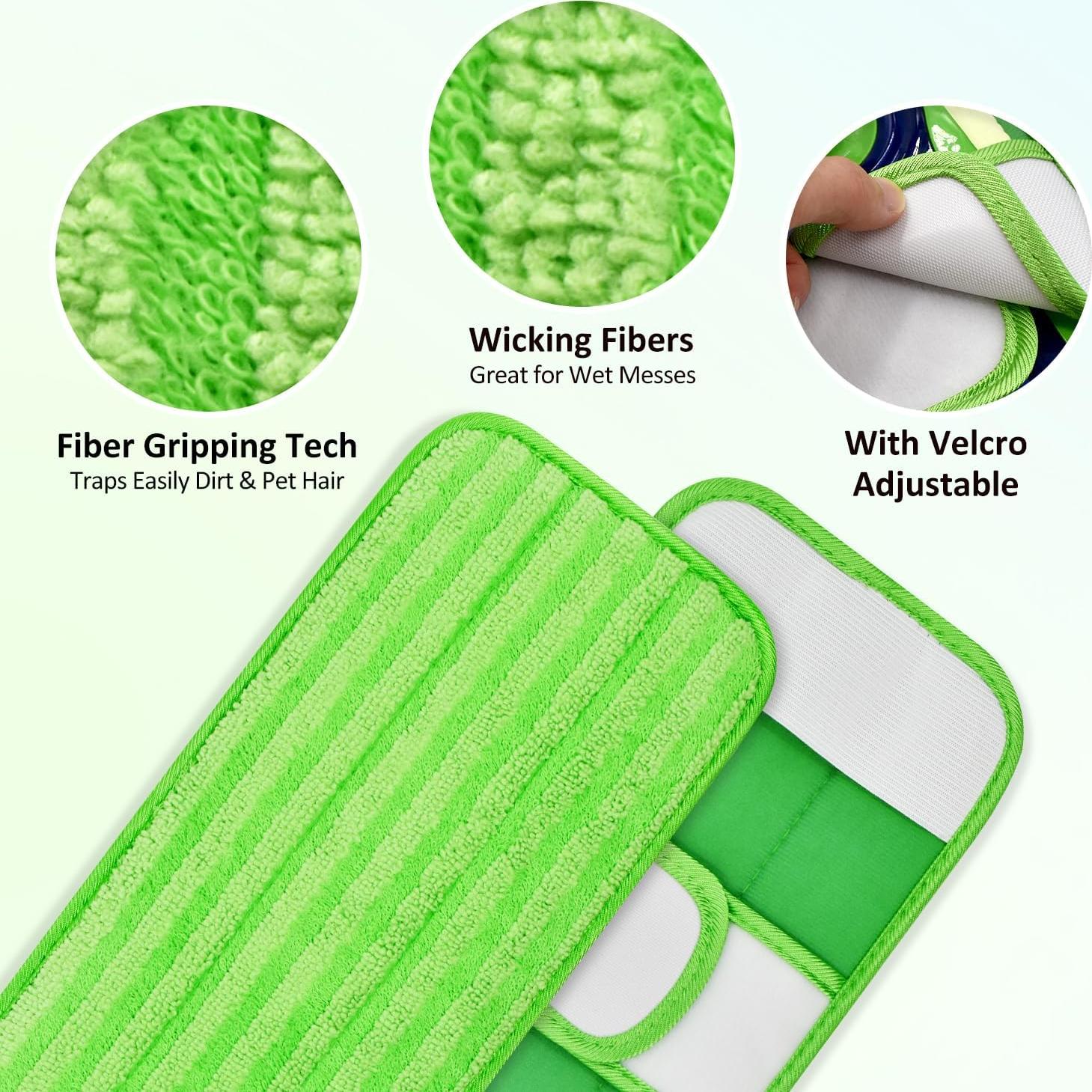 Paquete de 4 almohadillas de microfibra Swiffer XL reutilizables