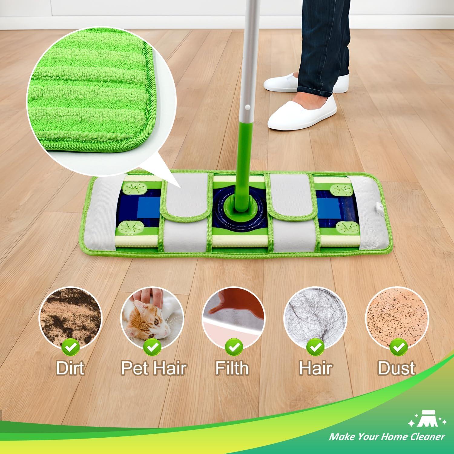 Paquete de 4 almohadillas de microfibra Swiffer XL reutilizables