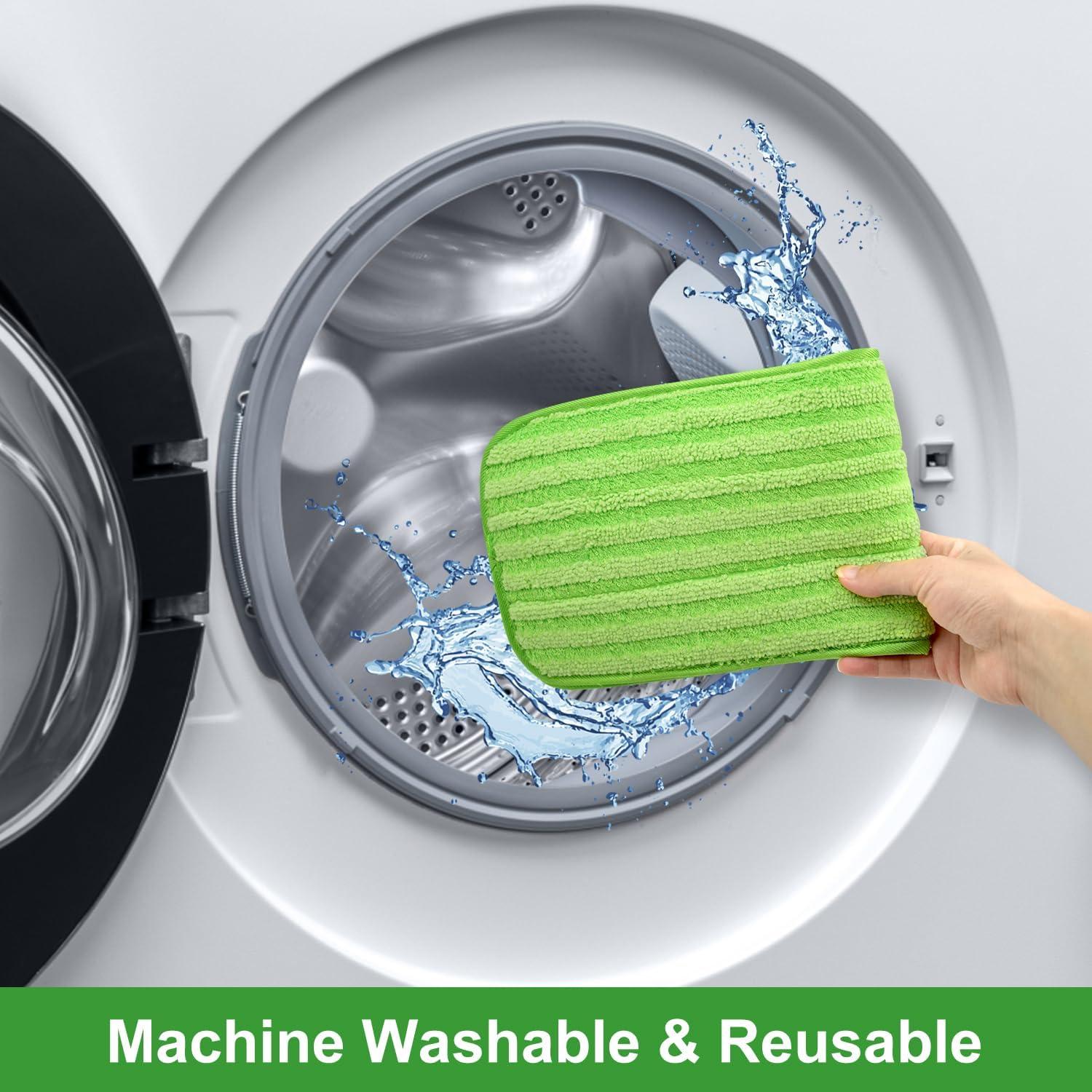 Paquete de 4 almohadillas de microfibra Swiffer XL reutilizables