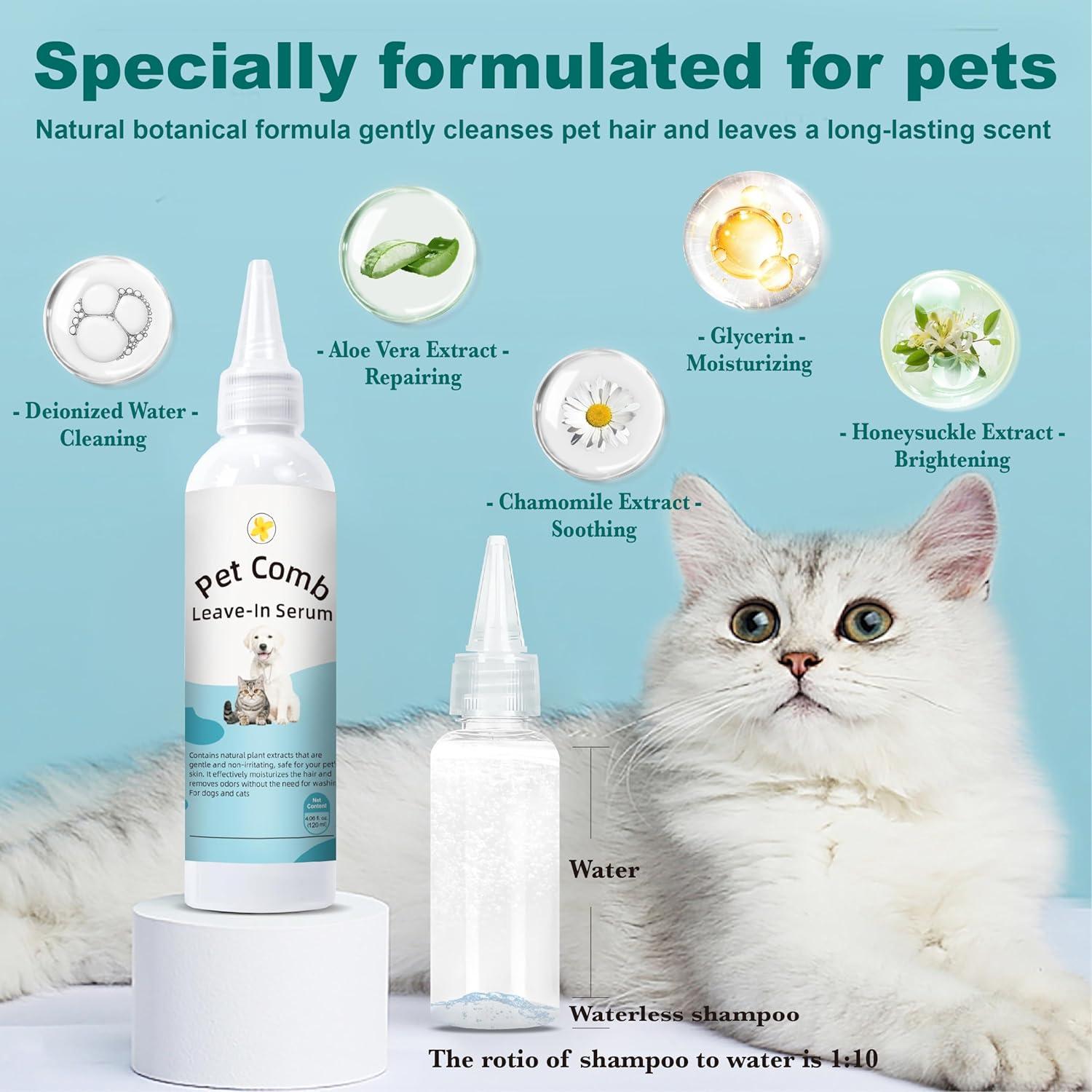 Cepillo de Vapor para Mascotas BKUSX 5 en 1 USB - Pelo Corto y Largo