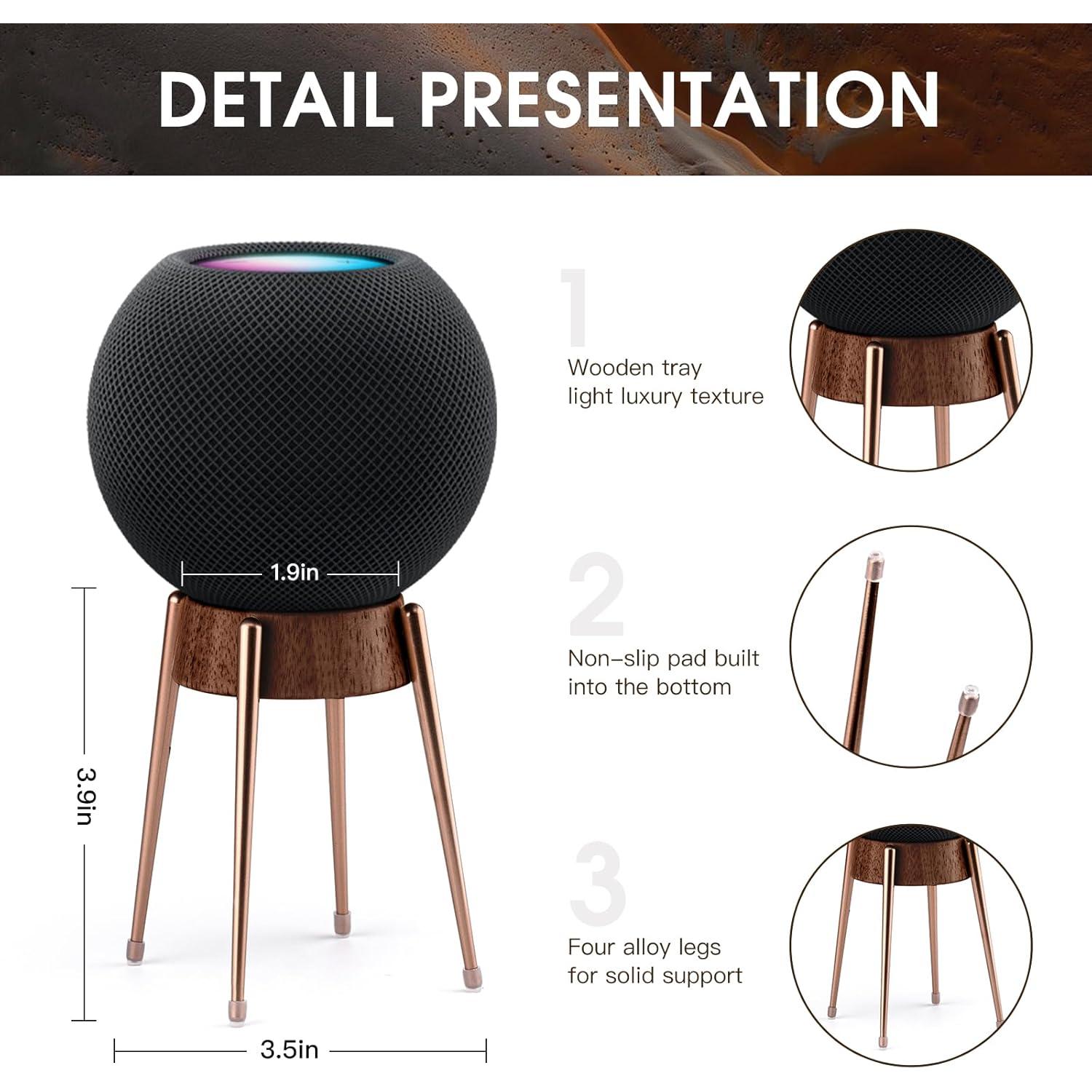 Soporte para HomePod Mini HEWYIOS con patas antideslizantes