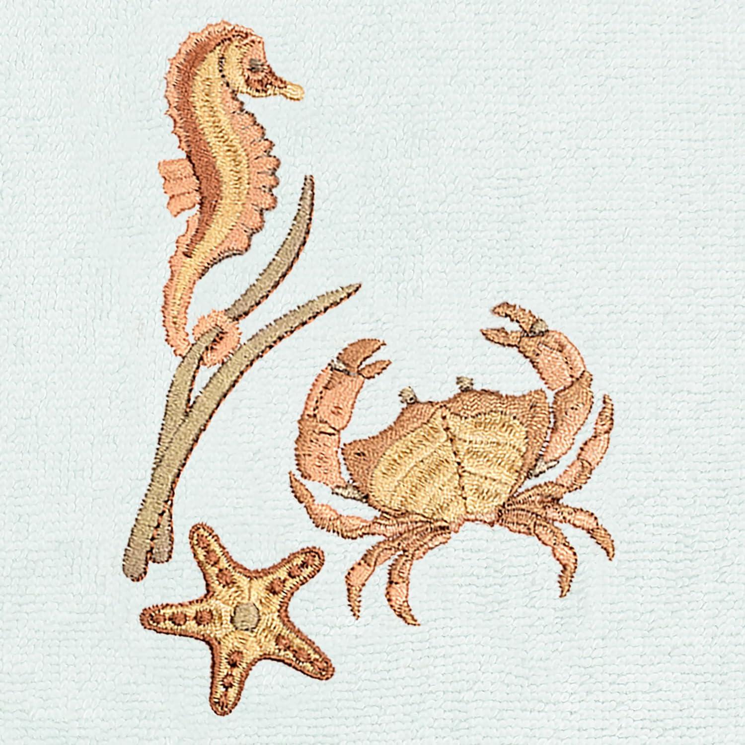 Juego de Toallas de Lujo KHALPERA 4 Piezas Algodón Turco Aqua