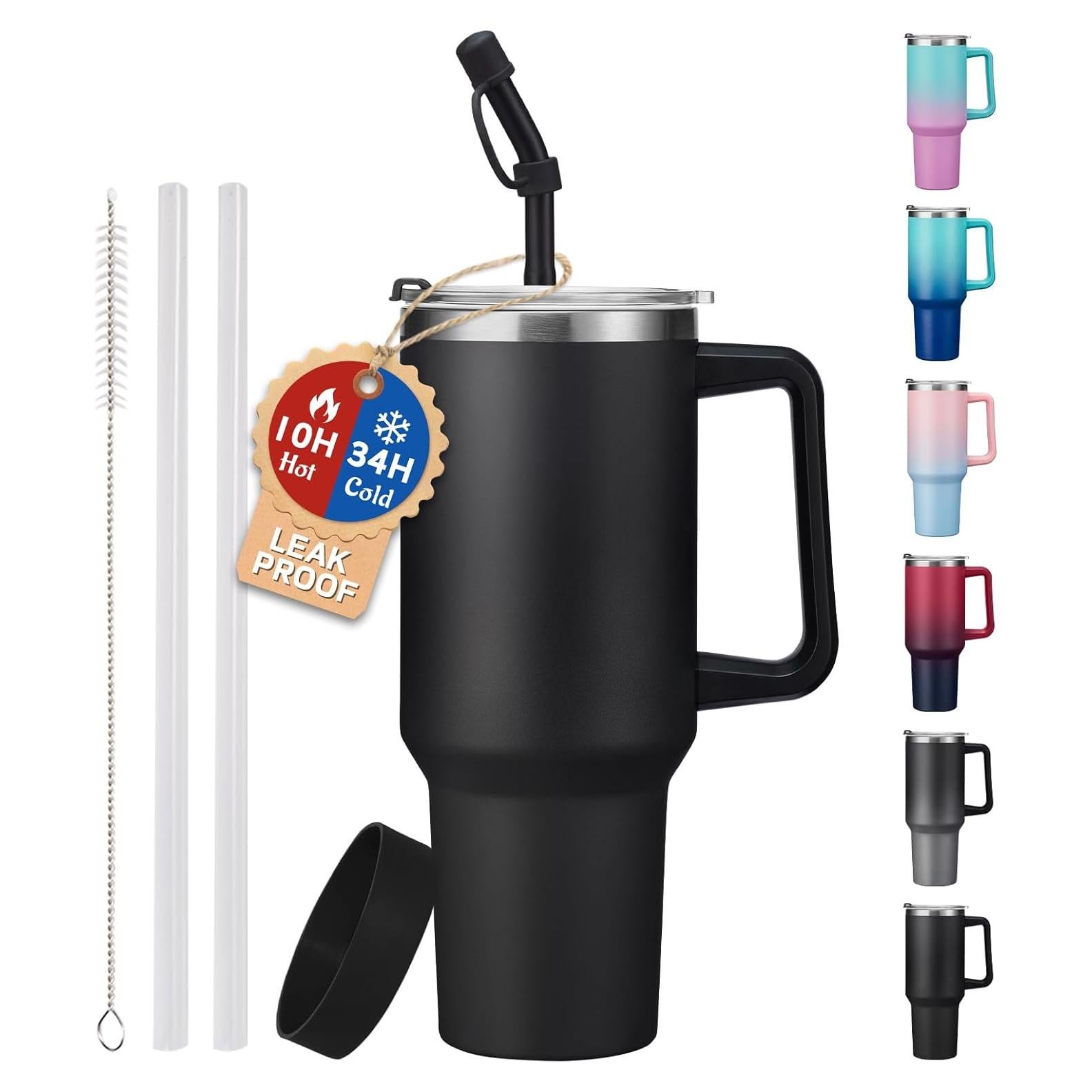 Taza de 1.2L ICIOI con Asa y Tapa a Prueba de Fugas