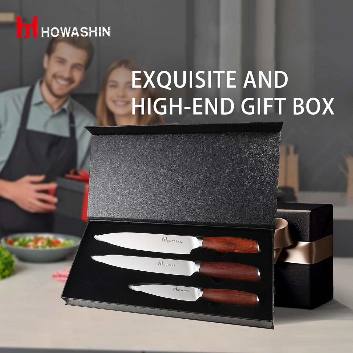 Juego de cuchillos de cocina Howashin 3 piezas acero inoxidable