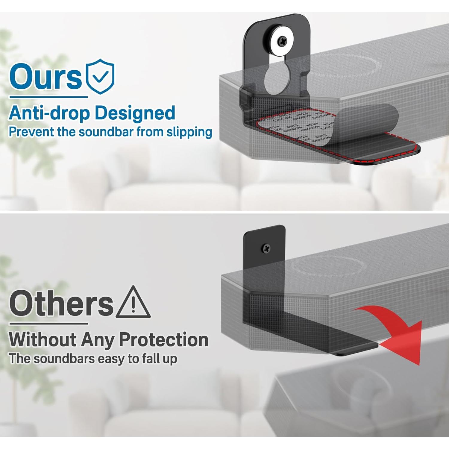 Soporte de pared para barra de sonido Samsung - Modelo 6462717706295